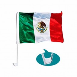 ニットポリエステルミニ車ウィンドウメキシコ国旗