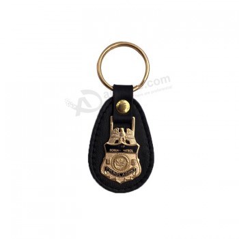 Custom leather club keychain with your logo