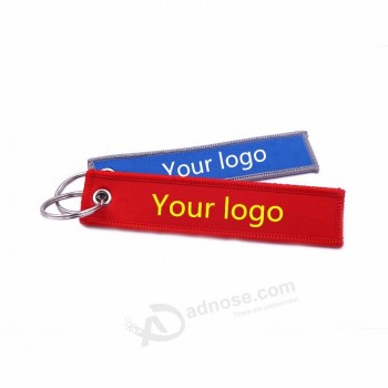 custom embroidery name keychain with cheap price