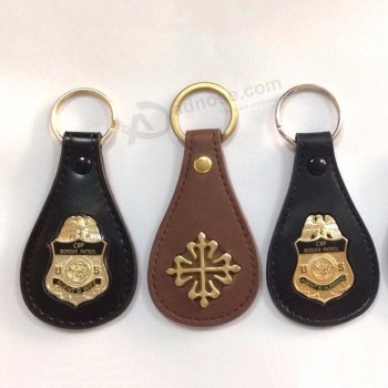 Manufacturer Custom Made Keychains Wholesale Leather Key Ring