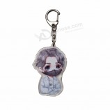 anime acrylic keychain two sides printed clear acrylic keychain