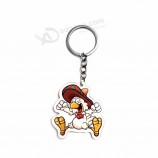 Eco-Friendly Animal Shape Plastic Clear Acrylic Keychain