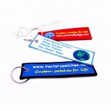 two sides lanyard embroidery keychain / keytag / keyring