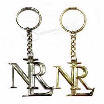customized letter enamel pin badge metal keychains