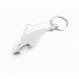 Custom dolphin metal bottle opener keychain your logo laser