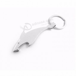 Custom dolphin metal bottle opener keychain your logo laser