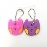 Custom 3d Pvc Keychain With Cat Shape