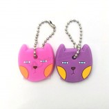 Custom 3d Pvc Keychain With Cat Shape