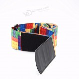 Tetris luggage strap with magic paste polyester luggage strap