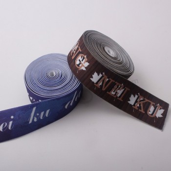 o logotipo de impressão de cinta elástica com arte de transferência de calor faz para a pulseira