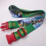 Custom Elastic Luggage Strap With Plastic Buckle