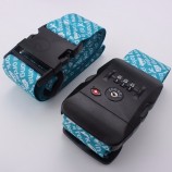 3 Digital combination TSA lock luggage strap with sublimation logo printed