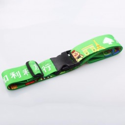 cintura per bagaglio personalizzata economica con logo a sublimazione regolabile con fibbia in plastica
