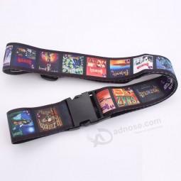 adjustable cheap personalized canvas luggage strap