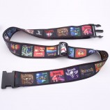 Custom travel luggage belt with lock buckle top quality