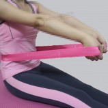 yoga elastic band, yoga stretch strap with customized logo