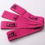 woven polyester elastic yoga stretch strap for sport