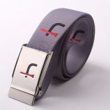 heat transfer printed polyester belt reflective for men