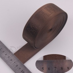 cheap price durable nylon custom logo jacquard safety webbing strap