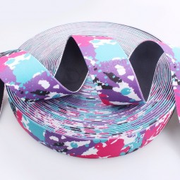Colorful Elastic Webbing with Heat Transfer Printed
