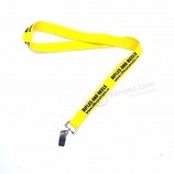 Safty buckle silk-screen lanyard no minimum order