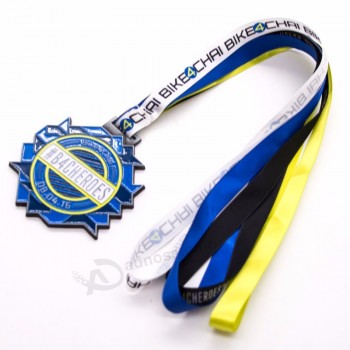 souvenir powerlifting polyester ribbon lanyards for medals