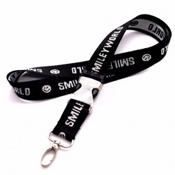 jacquard polyester lanyards with woven logo custom