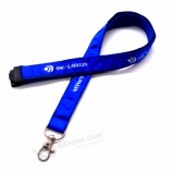 custom own branded polyester printing woven lanyard