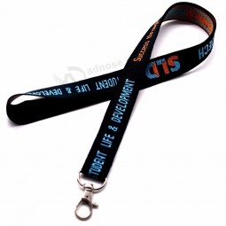 custom double sided woven label lanyards no minimum order