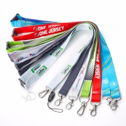 Thick Polyester Wrist Bands Design Neck Strap Card Lanyard Custom