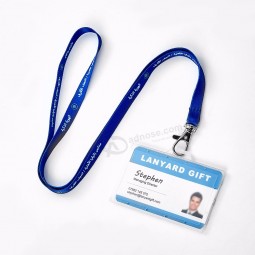 Elastische Federklemmen Lanyards mit Pull Reel Id Badge Holder Hard