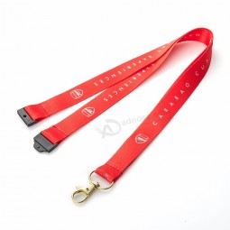 Hot selling Dye sublimation printing polyester safety lanyard