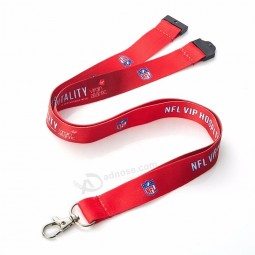 Dye sublimation printing polyester safety lanyard