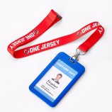 Printed Red Lanyard Full Print Lanyard With Id Badge