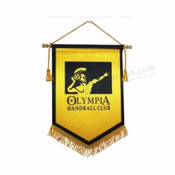 Promotional custom small christian pennants/soccer referee flags