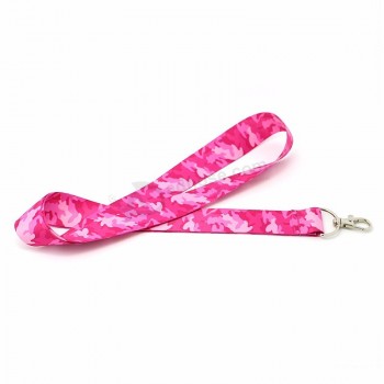 Eco-friendly custom sublimation polyester country flag lanyard for key canada