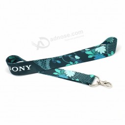 cheap custom design your Own polyester heat transfer printed lanyard