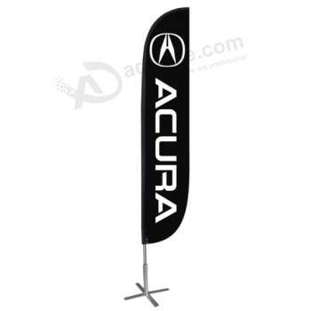 Digital printed advertising Acura swooper banner flags