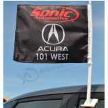publicidad acura bandera de la ventana del coche con poste de plástico