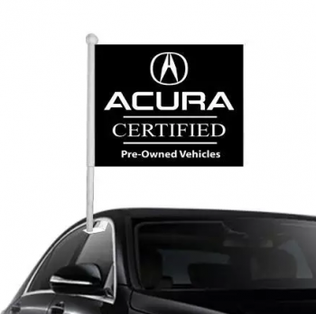 Benutzerdefinierte Logo Förderung Acura Autofahne Acura Autofenster Flagge