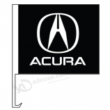 Polyester Acura Autofensterfahne mit Kunststoffstab