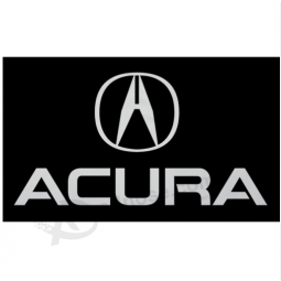 SCHWARZE Acura-Flagge Acura-Rennwagen-Fahne 3X5ft Polyester-Flagge