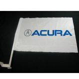 Färbensublimationsdruck billige benutzerdefinierte Acura Autofenster Flagge