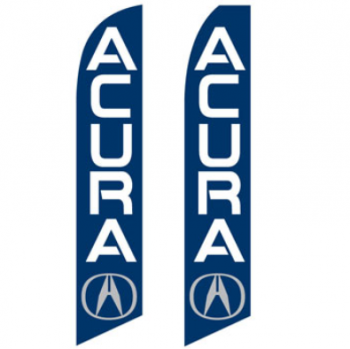 Werbungs-Polyester, das Acura-Feder-Flagge im Freien fliegt