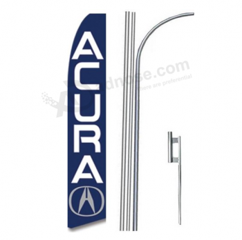 Benutzerdefinierte Acura 15ft Feder Banner Acura Swooper Flag Kit