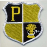 flat logo embroidery hook And loop applique towelling patch letters