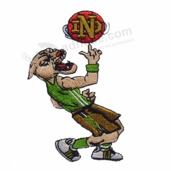 number applique embroidery patch basketball textile key hung souvenirs woven patch