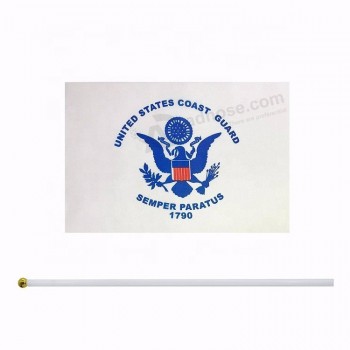 buena calidad militar estadounidense hand waver flag