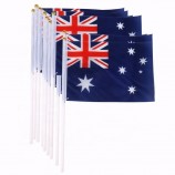 wholesale high quality custom hand waving australia flag