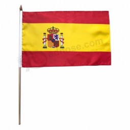 Nuevo diseño portugal poliéster mano ondeando bandera promocional mano bandera